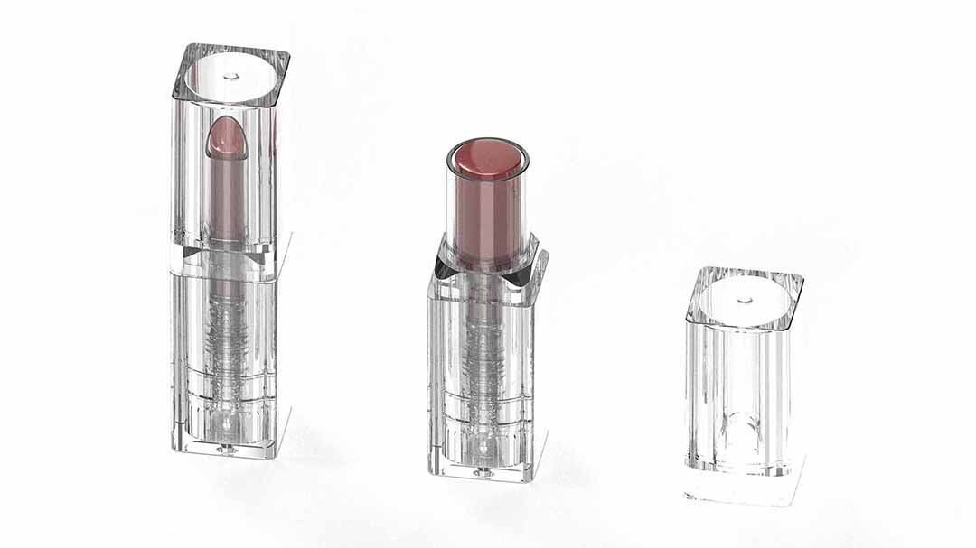 Injection-Molded Lipstick Tube Packaging